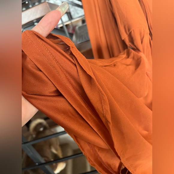 🧡Fashion Nova Rust Jumpsuit🧡 - Picture 6 of 7